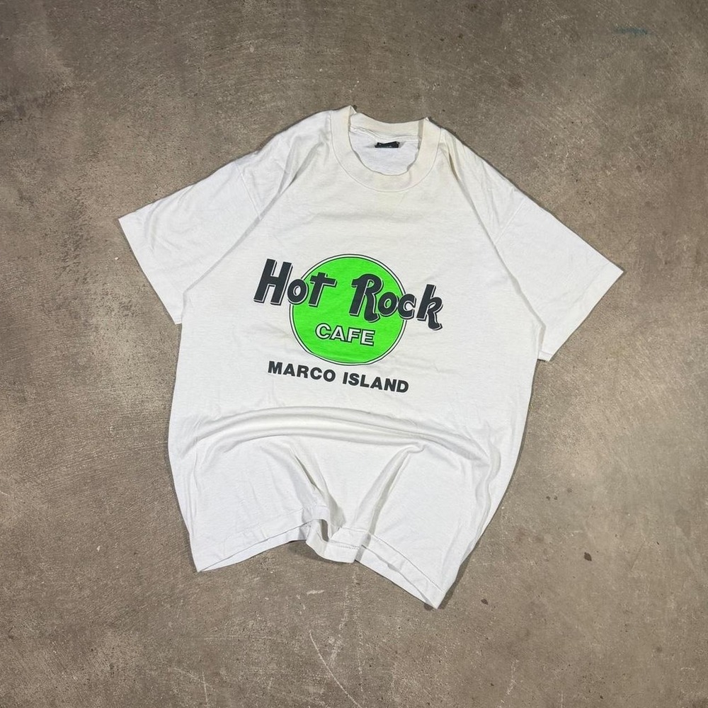 Vintage 90s single stitch hot rock cafe hard rock parody graphic t shirt